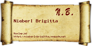 Nieberl Brigitta névjegykártya