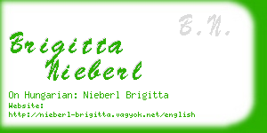 brigitta nieberl business card